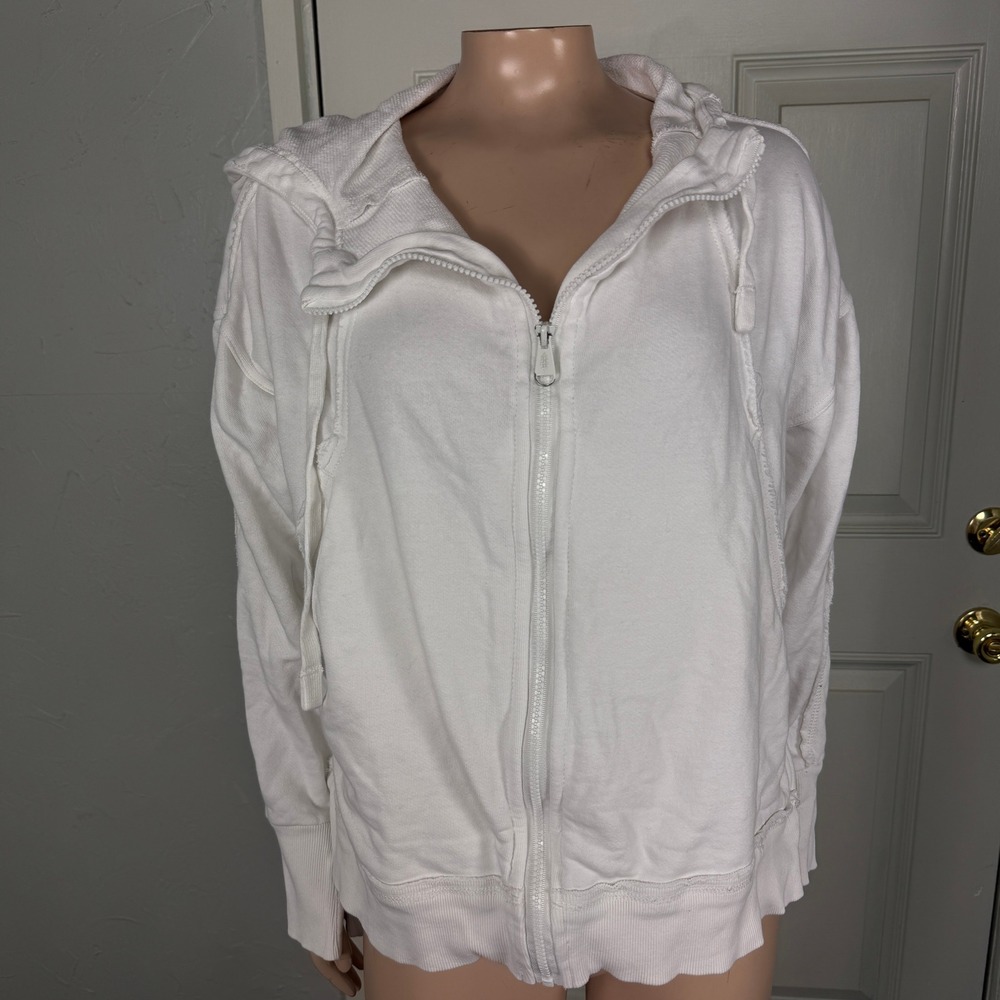 Free People Movement Women's Sweatshirt Small Full Zip Hoodie Hooded Shirt CC6